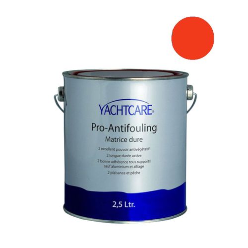 Antifouling matrice dure sans étain Yachtcare rouge 2.5L