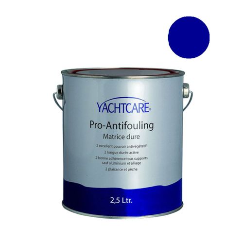 Antifouling matrice dure sans étain Yachtcare bleu foncé 2.5L