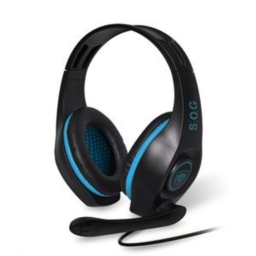 Suza Spirit Of Gamer Pro-Sh5 - Ps4 Edition - Casque - Pleine Taille - Filaire - Jack 3,5mm - Noir, Bleu - Pour Sony Playstation 4, Sony Playstation 4 Pro, Sony Playstation 4 Slim