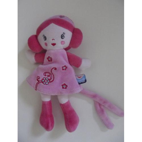 Doudou Attache Tétine Poupée Fille Fillette Sucre D'orge Rose Fleurs Tétinou Jouet Bebe Naissance Peluche Éveil Enfant Blanket Comforter Soft Toys 