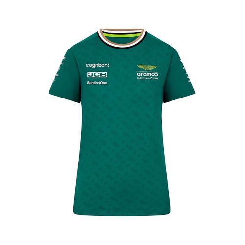 T-Shirt Équipe Aston Martin Officiel Formule 1 Femme Vert