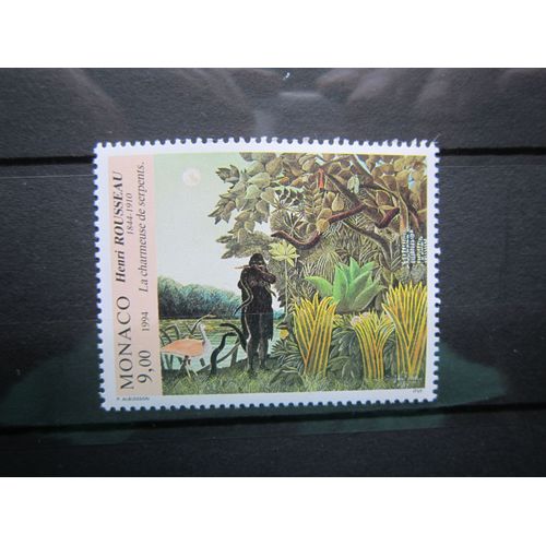 Monaco. Timbre N° 1965 (1994). 150eme Anniversaire De La Naissance Du Peintre Henri Rousseau Dit "Le Douanier". Oeuvre De L Artiste.