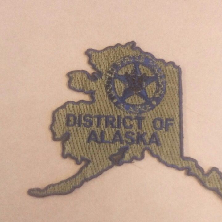 Insigne Police District Of Alaska Usa À Coudre