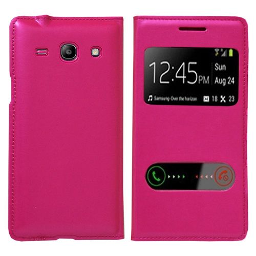 Samsung Galaxy Core Plus G3500/ Trend 3 G3502: Coque Etui Housse Pochette Plastique View Case - Rose
