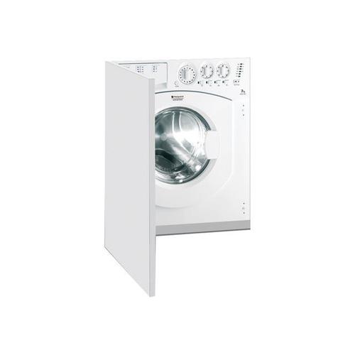 Hotpoint Ariston AWM 1081 EU - Machine à laver - intégré - largeur : 59.5 cm - profondeur : 55 cm - hauteur : 82 cm - chargement frontal - 52 litres - 7 kg - 1000 tours/min - blanc