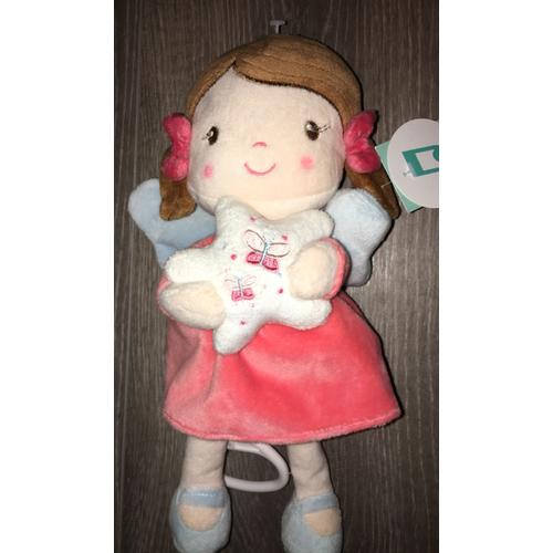 DOUDOU POUPÉE PELUCHE Petite Fille avec couettes 42cm - Plush Puppet EUR  19,90 - PicClick FR