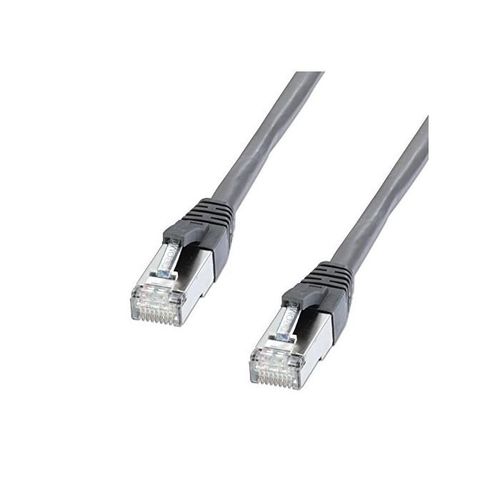 CROMO - Cordon de raccordement - RJ-45 (M) pour RJ-45 (M) - 50 cm - SFTP, PiMF - CAT 6 - moulé, sans crochet, bloqué - anthracite