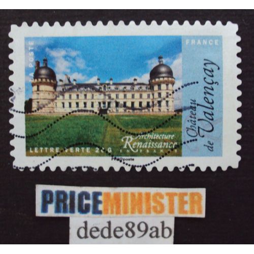 France..  Architecture Renaissance : Le Château De Valençay . Oblitéré Used Stamp .