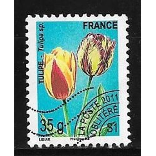 Timbre Oblitéré De 2011,N°259,Préoblitéré.Tulipe.
