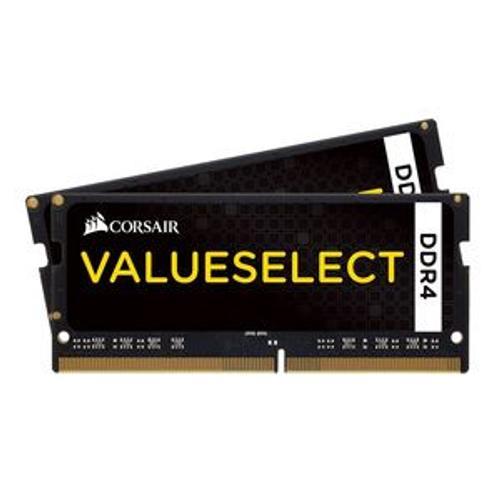 CORSAIR Vengeance - DDR4 - kit - 32 Go: 2 x 16 Go - SO DIMM 260 broches - 2666 MHz / PC4-21300 - CL18 - 1.2 V - mémoire sans tampon - non ECC