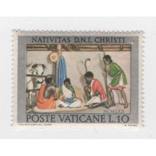 Timbre Poste Vaticane Vatican Nativité Du Christ 