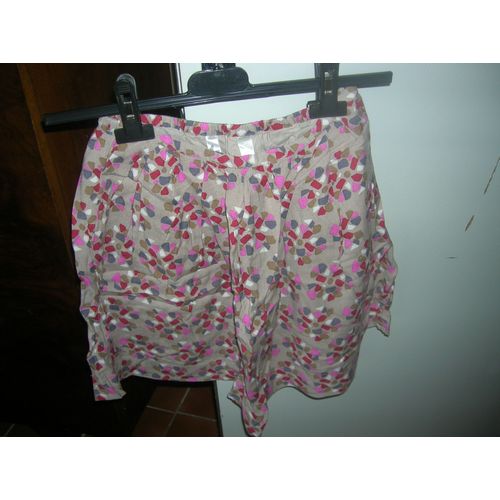 Jupe Doublée Okaïdi Coton 10 Ans Multicolore 