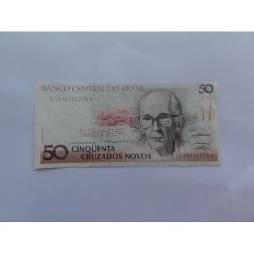 Billet 50 Cruzados Novo Bresil