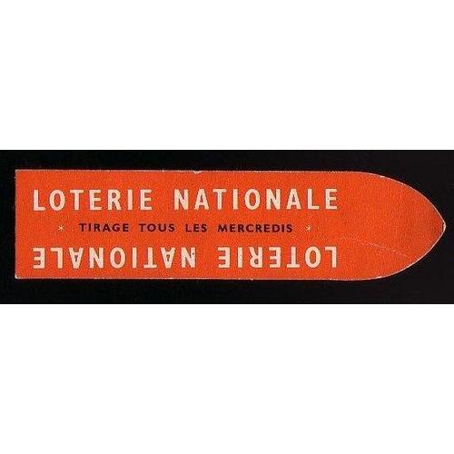  Marque Page Publicitaire Loterie Nationale & Club Des Libraires De France - Années 50/60  - 18,5 X 05cm Environ 