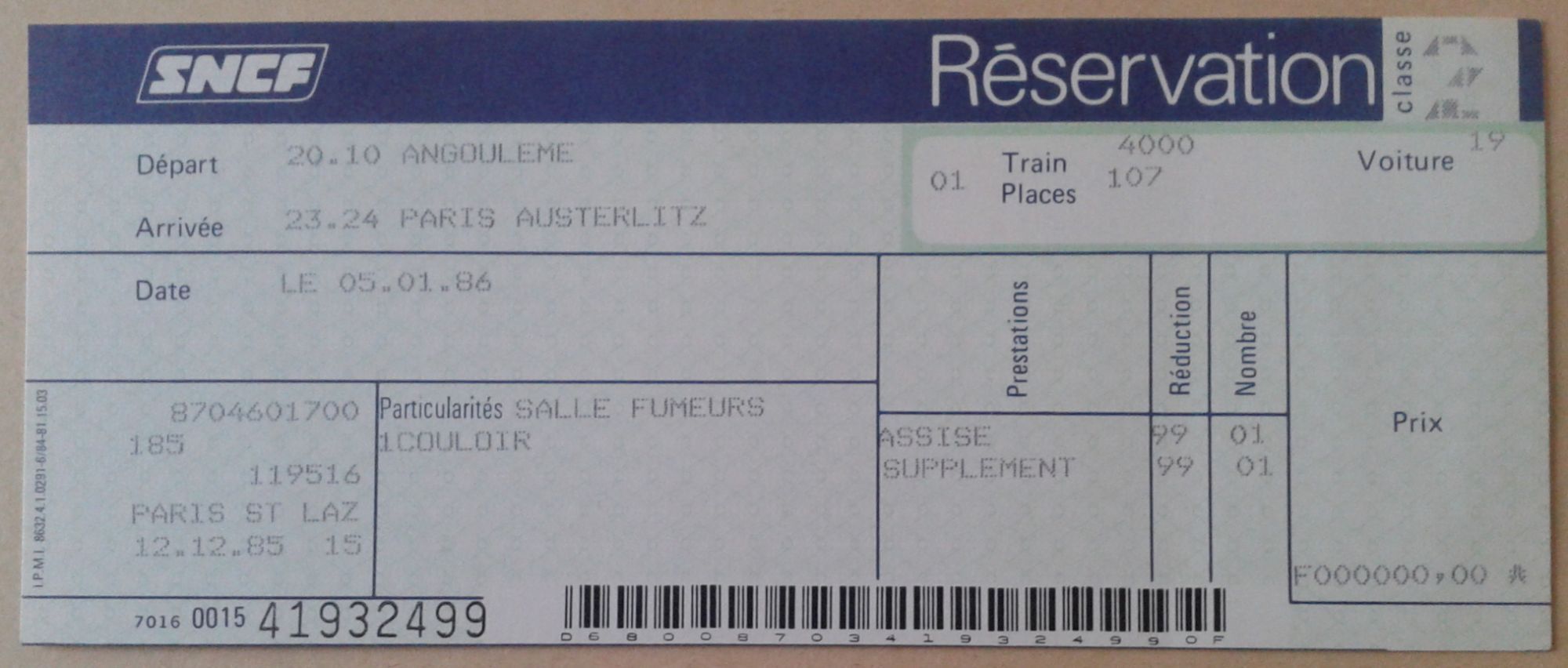 Billets De Train Pas Chere Billet Train Paris d’occasion | Plus que 4 à -60%