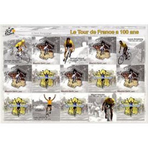 Timbre France Bloc Feuillet N° 59-2003,  Le Tour De France A 100 Ans, 