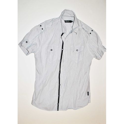 Chemise Rayée Celio Blanche Et Noire
