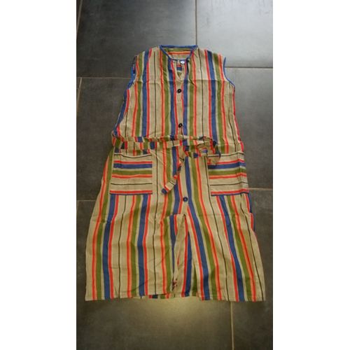 Robe Blouse Coton 40 À Rayures