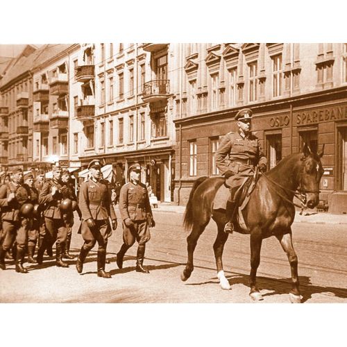 Ww2 - Norvège - Défilé Des Allemands À Oslo En 1940