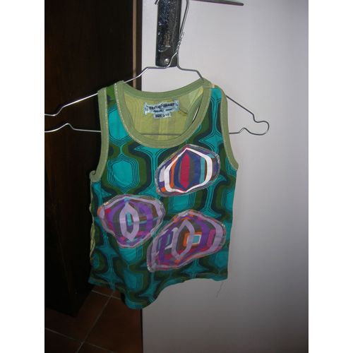 Débardeur Desigual Coton 9/10 Ans Multicolore 