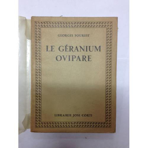 Le Géranium Ovipare   de Georges Fourest   Format Broché (Livre)