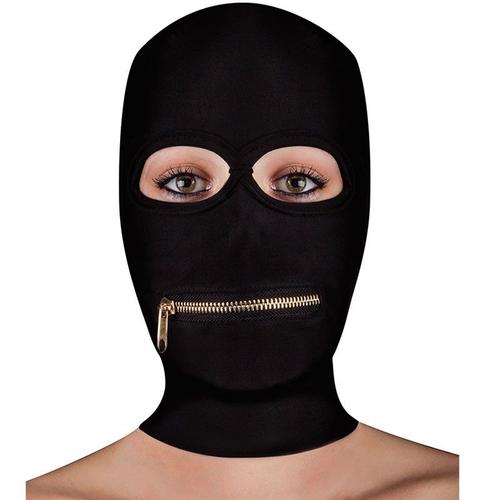 Cagoule Zippée À La Bouche - Extreme Zipper Mask - Noire