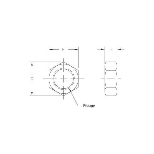 Contre Ecrou Metrique 12x175 Pas Gauche