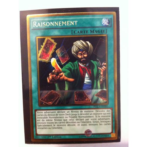 Yu-Gi-Oh! - Pgl3-Fr080 - Raisonnement - Gold Rare