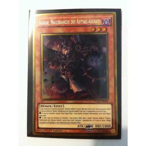 Yu-Gi-Oh! - Pgl3-Fr054 - Barbar, Malebranche Des Abysses Ardents - Gold Rare