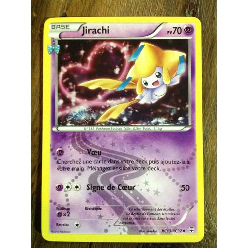 Jirachi Holo Rc13/Rc32 Série Générations 