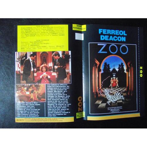  Jaquette Du Film.Zoo(1986).Réalisation.Peter Greenaway Avec Andrea Ferreol Brian Deacon Eric Deacon Fraces Barber