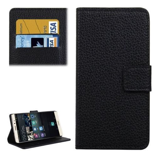 Coque Housse Cuir Pu Litchi  Huawei Mate S(Black)