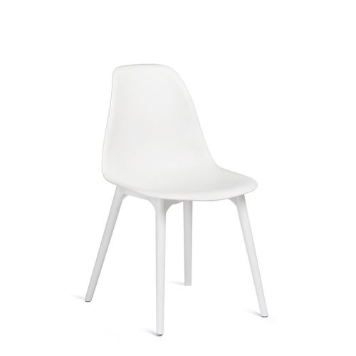Pack De 4 Chaises De Salle À Manger Scand Blanc