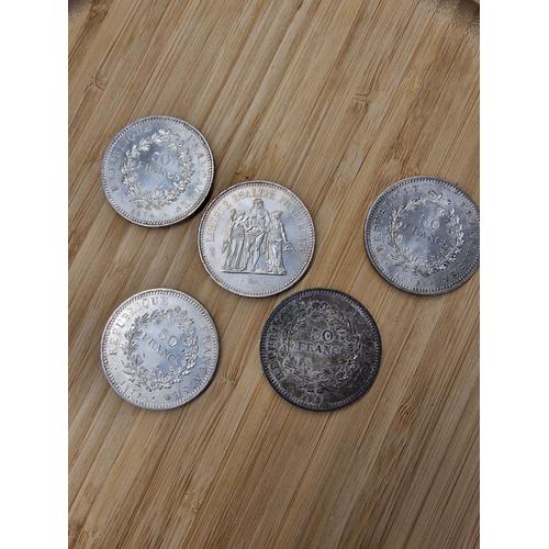 Lot De 5 Pieces De 50 Francs