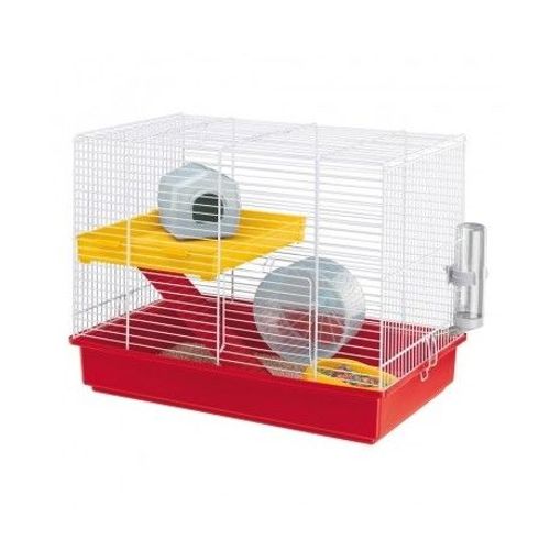 Cage Hamster Ferplast Duo Blanche À Étages