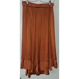Jolie Jupe Soyeuse Marron - T. 38