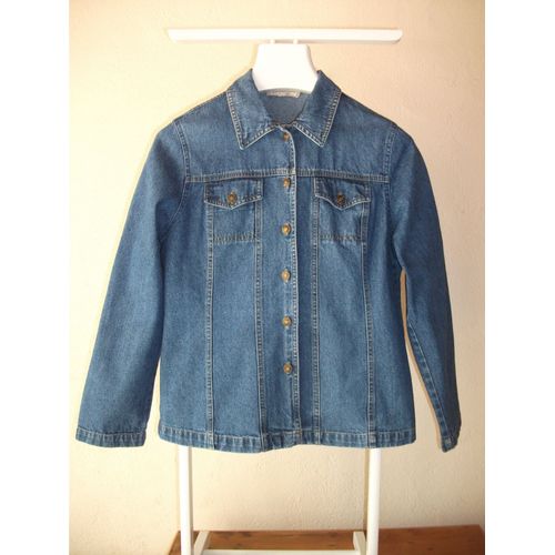 Veste Daxon Veste Longue Jean 40 Bleu 