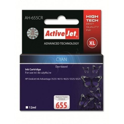 TIN ACTIVEJET AH-655CR Refill für HP CZ110AE No.665 cyan