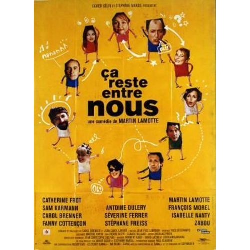 Ça Reste Entre Nous - Affiche Originale De Cinéma - Format 120x160 Cm - Un Film De Martin Lamotte Avec Catherine Frot, Fanny Cottençon, Sam Karmann - Année 1997