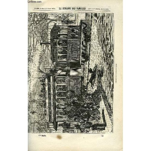 La Semaine Des Familles 17eme Annee N°52 - Les Nouveaux Tramways A Vapeur De Elie Vernon, Les Debris Du Naufrage Xi De Michel Aubray, Le Premier Tour Du Monde (Fin) De G. De La Landelle ...