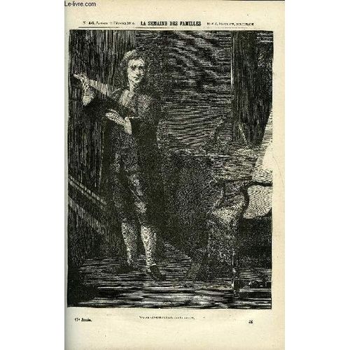 La Semaine Des Familles 17eme Annee N°46 - Isaac Newton De Oncle Tobie, Le Premier Tour Du Monde Ii De G. De La Landelle, Les Caravanes De L.Dussieux, La Statue De Lamartine De Pierre Du ...