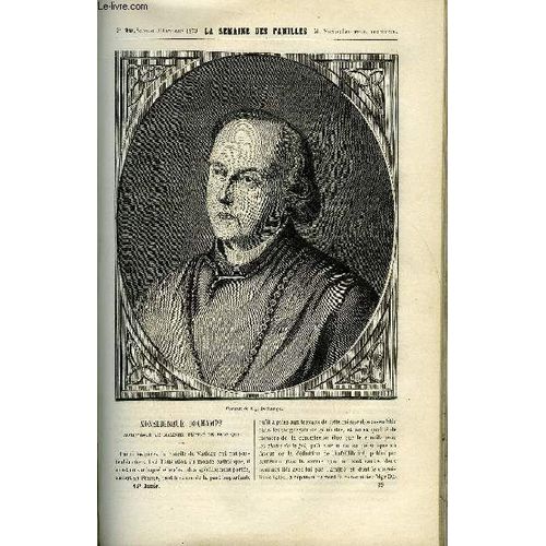 La Semaine Des Familles 15eme Annee N°29 - Monseigneur Dechamps De Andre Le Pas, Soeur Rosalie Iii De E. Drianne, Les Incendies De Forets En Algerie De Elie Vernon, Le Voyageur Iii De ...