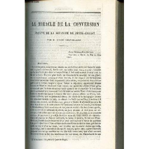 Le Miracle De La Conversion, Preuve De La Divinité De Jesus-Christ / Sermon Sur La Necessité D'un Jugement Dernier (2e Partie).