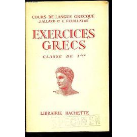 Versions Et Themes - Classes De Premiere / Cours De Langue Grecque.
