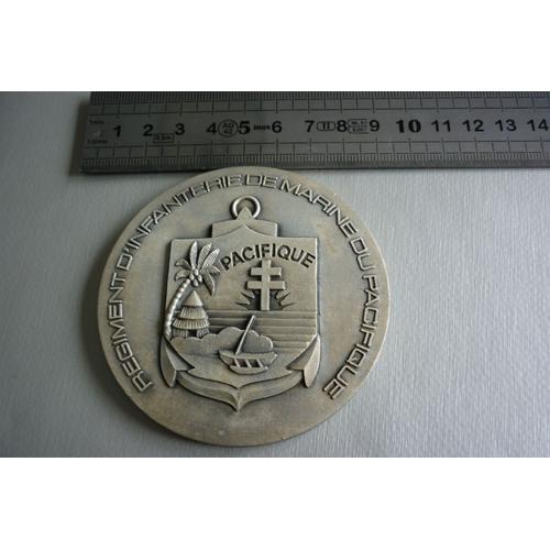 Medaille R.I.M.A Du Pacifique Bronze Couleur Argente