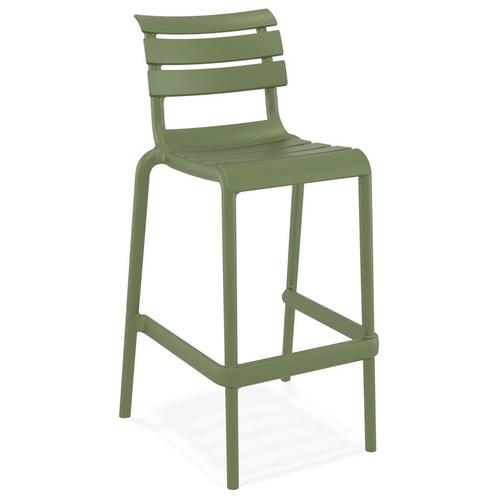 Tabouret De Bar 'nobu' Vert En Matière Plastique