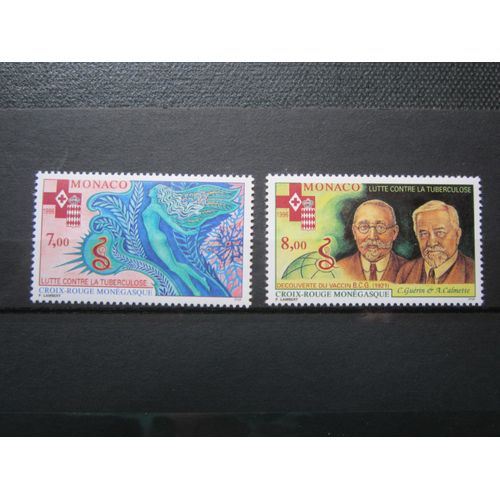 Monaco. Timbres N° 2063 Et 2064 (1996). Croix-Rouge Monegasque (Lutte Contre La Tuberculose).