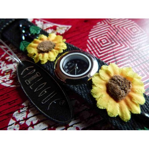 Montre Femme À Fleurs Pile