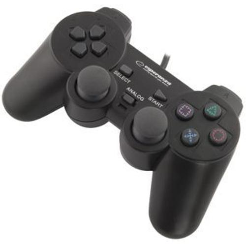 Esperanza - Gamepad - 12 Boutons - Filaire - Pour Sony Playstation 2, Pc, Sony Playstation 3