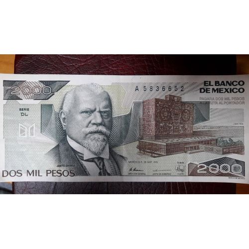 Billet De 2000 Pesos